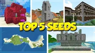 TOP 5 MINECRAFT SEEDS! - (PC, Java, Bedrock, MCPE - Minecraft Update Aquatic)