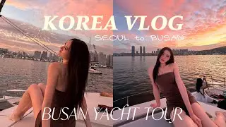 KOREA VLOG | BUSAN DAY 1 ✶⋆.˚ | Cafe & Firework Yacht Tour ₊⊹