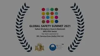 Safest Workplace Award in the BPO-ITES Sector and National EHS Award in the BPO-ITES Sector