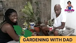GARDENING WITH MY DAD | BACKYARD LIVING (FARMING) | Mara Ophelia