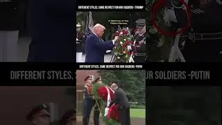 Different Styles, Same Respect for Our Soldiers   Leaders Pay Tribute #viral #trending#putin #trump