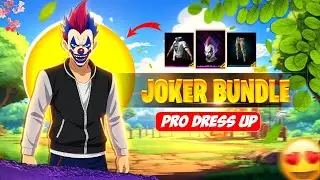 [NIGHT CLOWN BUNDLE]😍🌠 Top 5 new dress combination | ff joker bundle dress combination |ff no top up