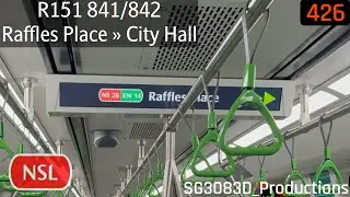 [SMRT][Whitish DRMD + VPIS] ALS R151 [841/842] - NS26 Raffles Place &raquo; NS25 City Hall (NSL)