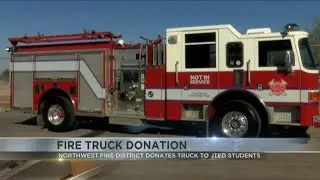 Northwest Fire District donates truck to help new firefighters