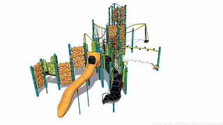 Playground Structure 3D Model by CADdetails.com