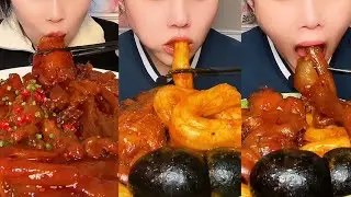 Chinese Mukbang Feast  Calf Hoof Muscle & Pig Trotter!