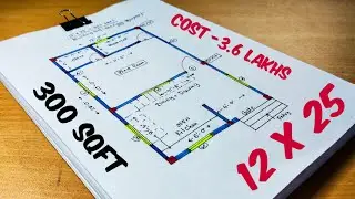 300 sqft small house design II 12 x 25 ghar ka naksha II 12 X 25 house plan