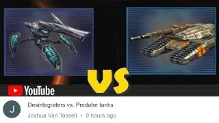 Scrin Disintegrator vs GDI Predator Tank