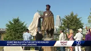 Omaha history: Chief Big Elk statue lands at Lewis & Clark Landing