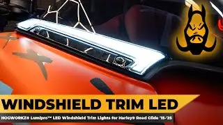 HOGWORKZ&reg; Lumipro&trade; LED Windshield Trim Lights for Harley&reg; Road Glide '15-'25