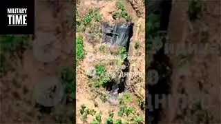 🔴Unit of 98th Azov Battalion Dnipro using drone dropped munition against Russian dug in troops #war