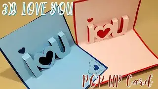 LOVE YOU POP UP Card | 3D LOVE  Cards