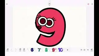 How to Make Number Lore Spanish on Flipaclip | Draw for Kids and Learn | Números en Español