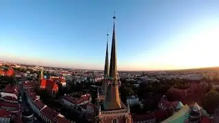 Ostr&oacute;w Tumski Wrocław w 360 z drona! | YI POLSKA (YI VR 360 aerial footage from drone)