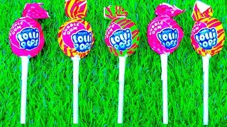 ASMR LAB Most Popular Candyo, lollipops colorful rainbow lollipop, candys  unpacking chocolate viral