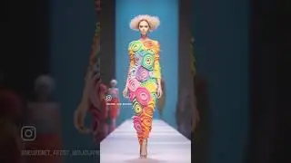 ❤️ New brightly coloured knit collection, created with 💙Midjourney. #midjourney #fashion #фэшн