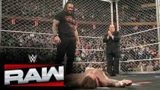 Roman reigns Spears CM Punk in front of Paul Heyman