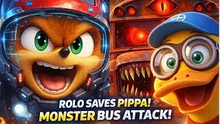 Rolo Tank Mecha Saves the Ramp  GrimBus Battle  3D Animation