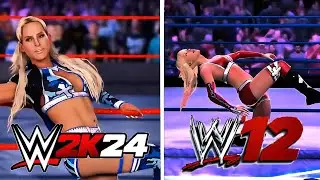 WWE 2K24 VS WWE 12 | 4K ENTRANCE COMPARISON - Michelle McCool (Global Superstars DLC)