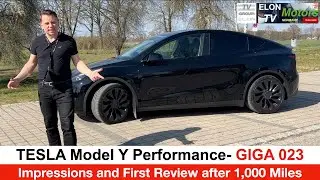 TESLA Model Y Performance from GIGA Berlin: 1&acute;000 Miles already, Impressions and 1st Rating