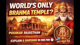 Pushkar Dham Mandir Jaipur 😮 | World&rsquo;s Only Brahma Temple | Rajasthan Vlog