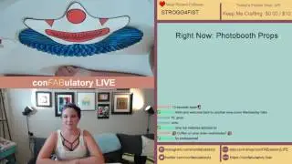 Twitch Creative Livestream: Creating Photobooth props for Katoween! (UNCUT)