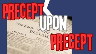 Why 'Precept Upon Precept' May Be Misleading: Isaiah 28:13 #iuic #hebrewisraelites #biblestudy
