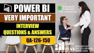 Power BI Important Questions 126-150