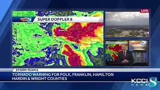 KCCI-TV Central Iowa Tornado Coverage 7-19-2018