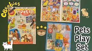 CBeebies special magazine with Pets set toys 🐕🐈&zwj;⬛🐈🐇🐈🥰🤩👍