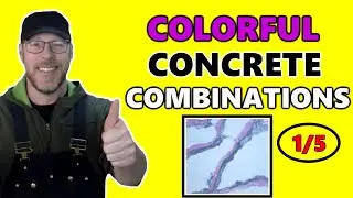 Making Marbled Concrete - Purple and Black