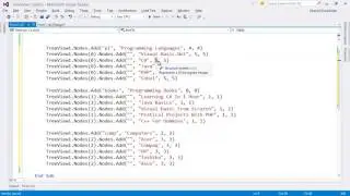 19.  أداة العرض الشجري TreeView Control
