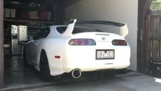 NA Supra with HKS Carbon Ti exhaust Idle and soft Revs