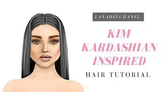KIM KARDASHAIN INSPIRED Black Wig | Stardoll Hair Tutorial | LanaDelChanel.