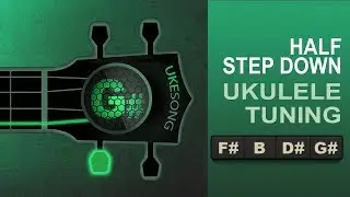 Half step down from standard ukulele tuning