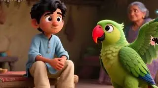 Chhota Ladka Aur Bolne Wala Totaa 🦜 | Emotional Animated Story
