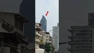 #mukesh ambani's house and twins tower in mumbai😍