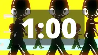 1 Minute Timer [Alien Cartoon Dancer]