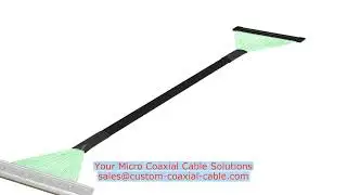 Awg 40 Micro Coax For Inspection Pipe Cameras As9100 Lvds Robotics Amphenol Cable 0.8 Mm Pitch VFD C