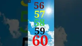 Learn Number From 51 To 60 #Short