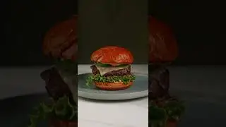 Building the perfect burger, one layer at a time! #foodie #recipe #srf #howto #food #cooking