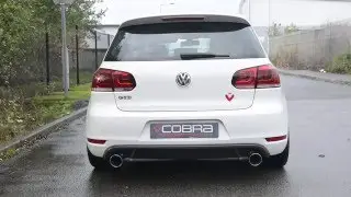VW Golf GTD MK6 (2.0 TDI) Venom Style Performance Exhaust - Cobra Sport Dual Exit Exhaust System