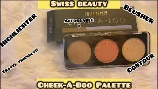 Swiss Beauty Contour Brush & Highlighter Palette &mdash; Honest Check & Review✨✨cheek -A-Boo-Palette