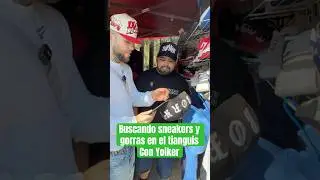 Buscando sneakers en el tianguis con @Yoiker #tianguis #sneakers #reebok #jordan