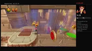 Chilling playing Crash Bandicoot/Road to 20 subs