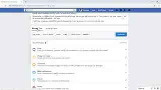 Facebook how to download all of the data of your account (chat too)