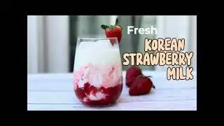 Easy and refreshing Korean Strawberry Milk recipe | ready under 10 mins | Kitchen and co.