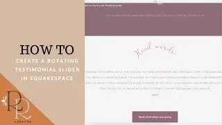 How to create a rotating testimonial slider in Squarespace