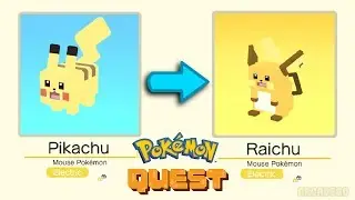 Pok&eacute;mon Quest: Shiny Pikachu | Pikachu Evolved Into Raichu | Pokemon Evolution
