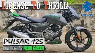 BAJAJ PULSAR 125 BS6 Neon Green Color Split Seat : Review, Walkaround and Top Speed